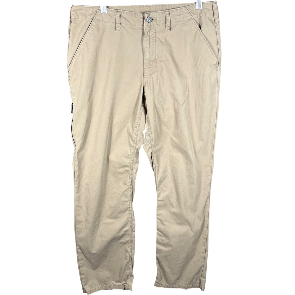 Patagonia Gi III Pants Mens 33 Khaki Tan Organic Cotton Nylon Outdoor Hiking